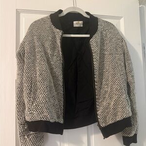 ANY OFFER - Marine Layer Black and White Bomber Jacket